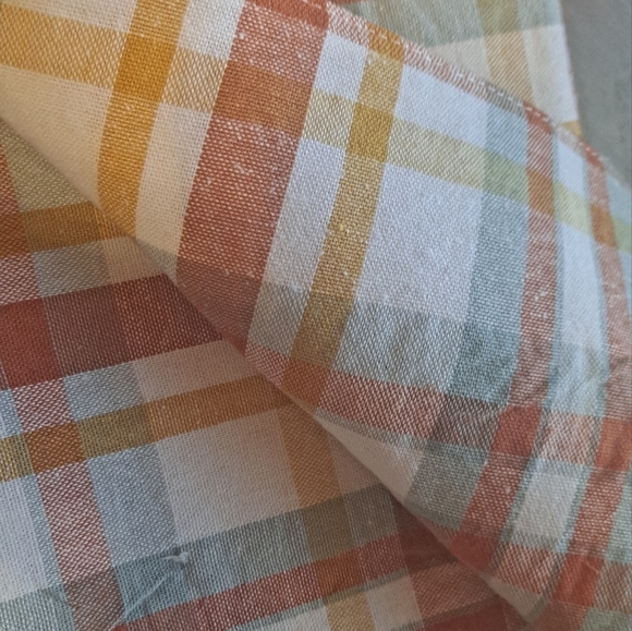 🍽🟤🟠⚪️Multi-Color Table Runner With Plaid Design - Picture 5 of 5